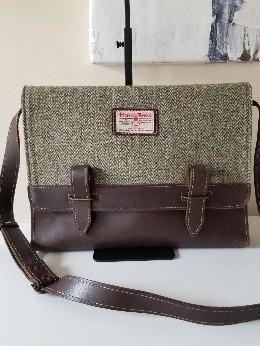 Harris Tweed Messenger Bag Crossbody